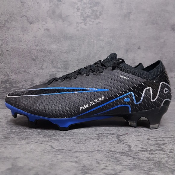 NIKE Zoom Vapor‎ 15 Elite FG Soccer Cleats Mens Size 6.5 Womens 8 Black Blue